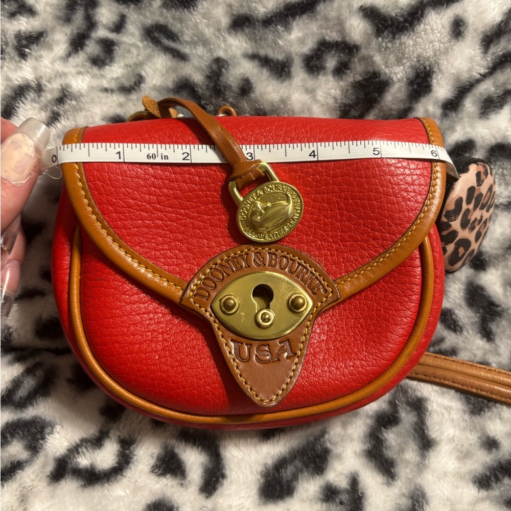 Rare Red/British Tan R74 Cavalry Belt Bag
